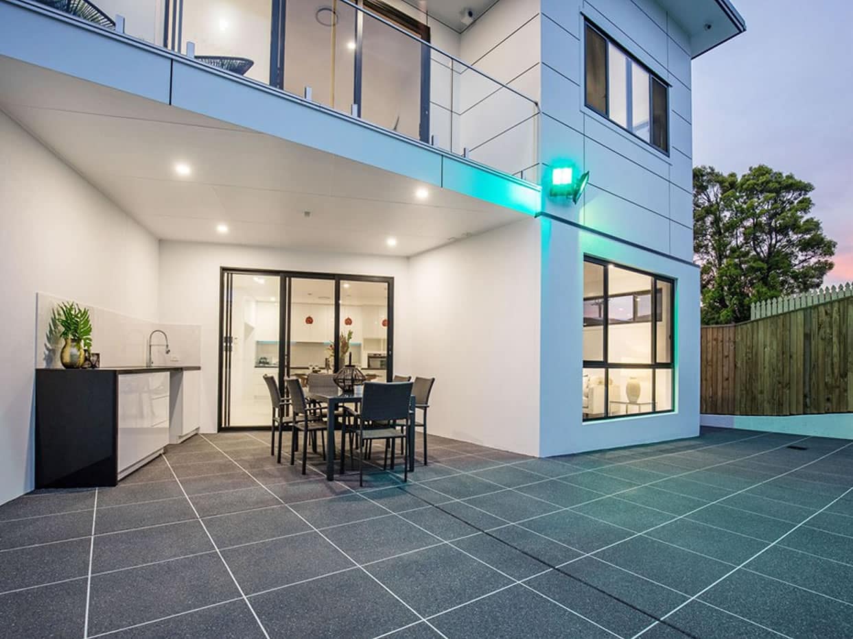 Facade of Custom luxury new home built in Nevern Custom luxury new home built in Nevern