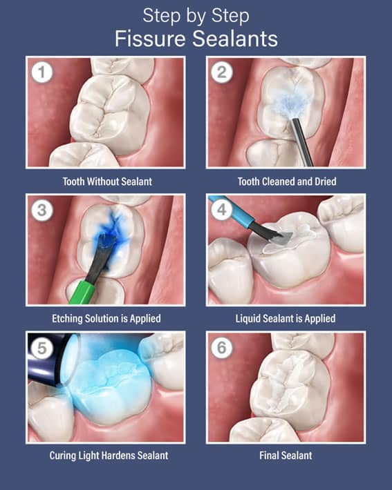 How is Fissure Sealant done