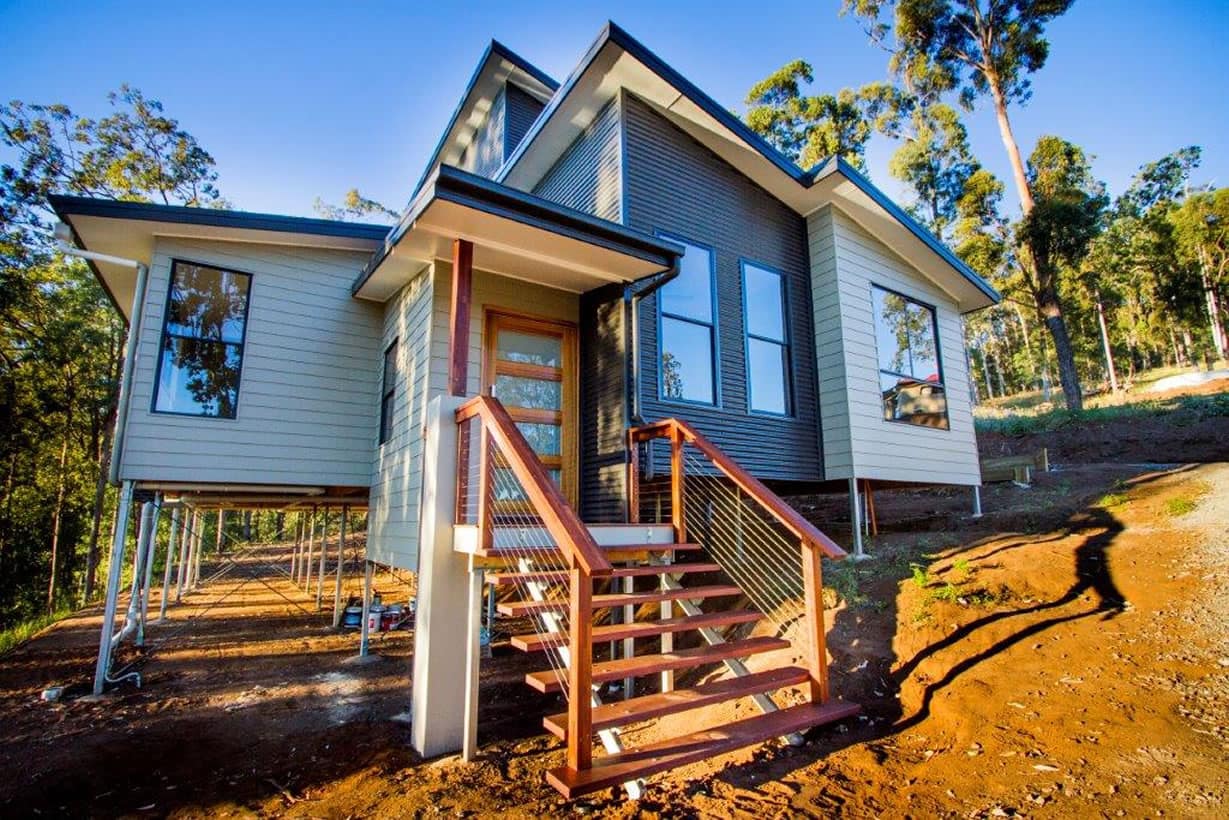 Sloping block Construction