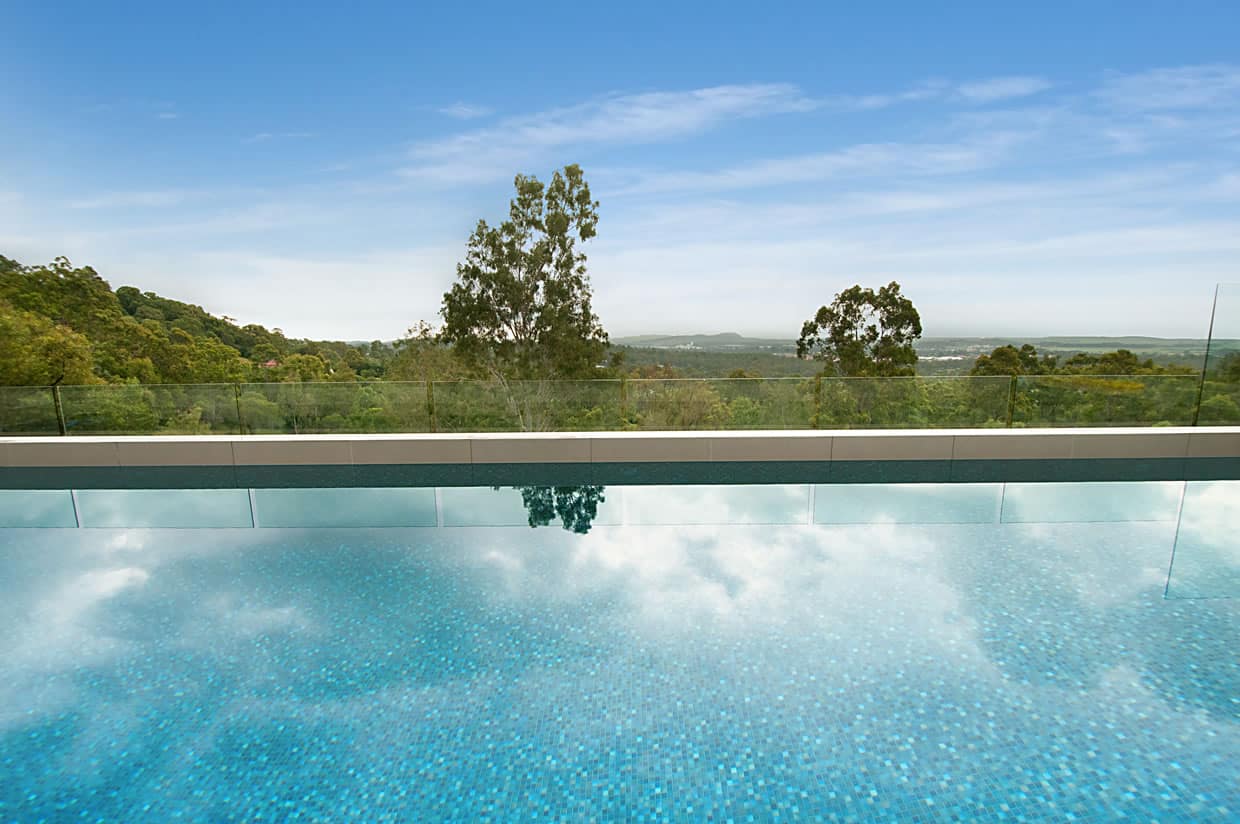 Construction sloping block pool outlook Construction sloping block pool outlook