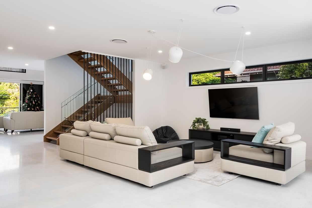 Custom built home lounge Brisbane