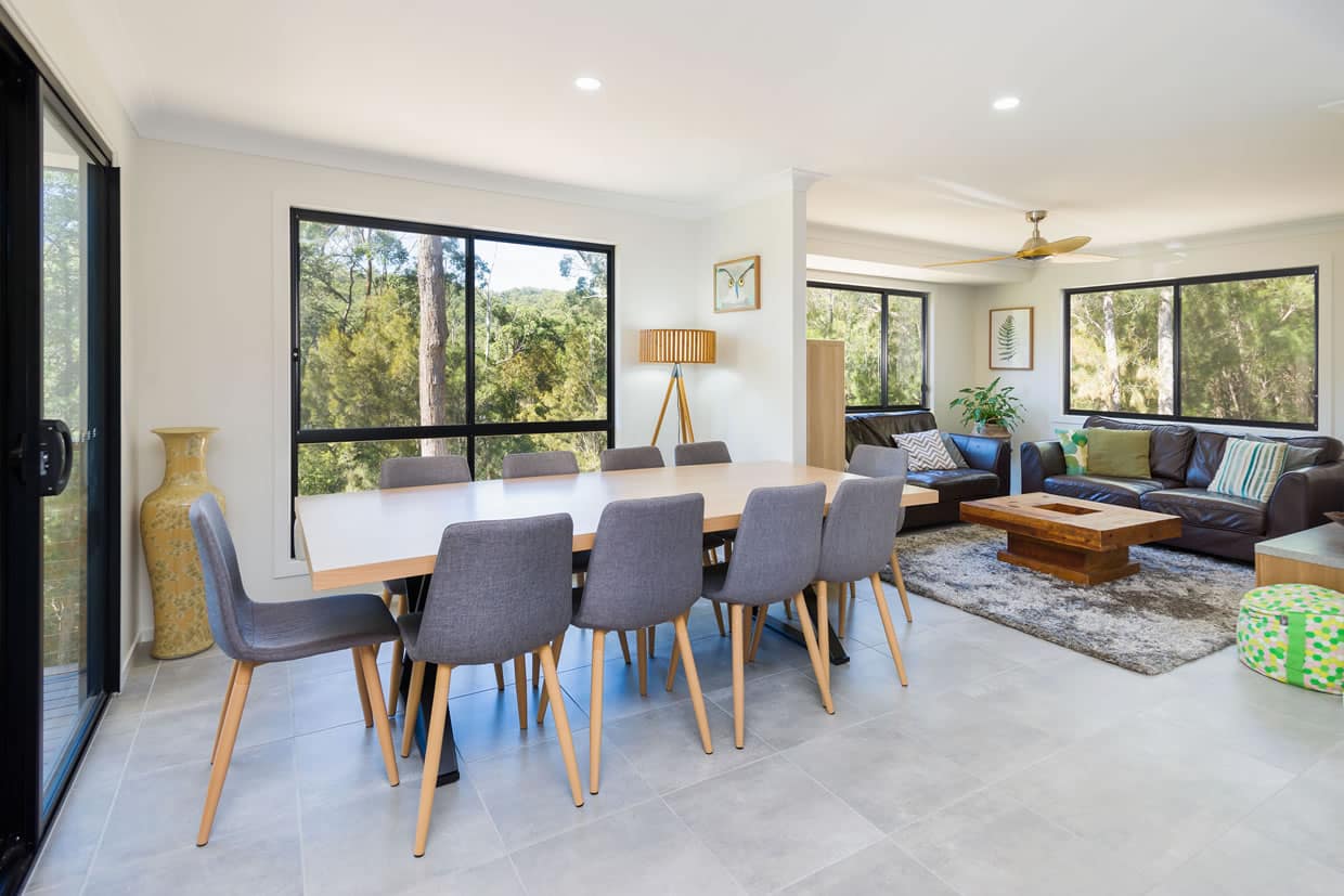 Sloping block kitchen