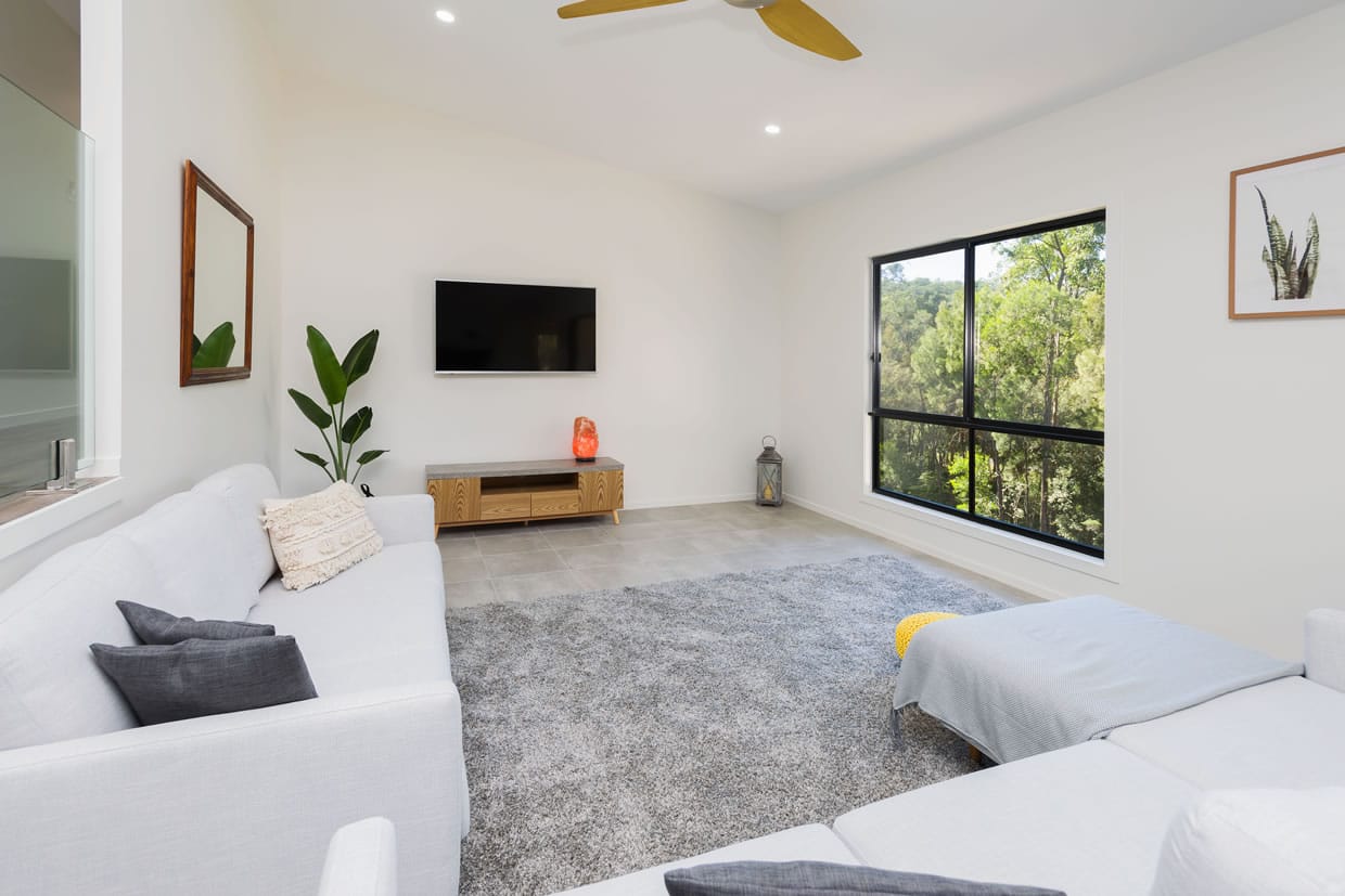 Sloping block living