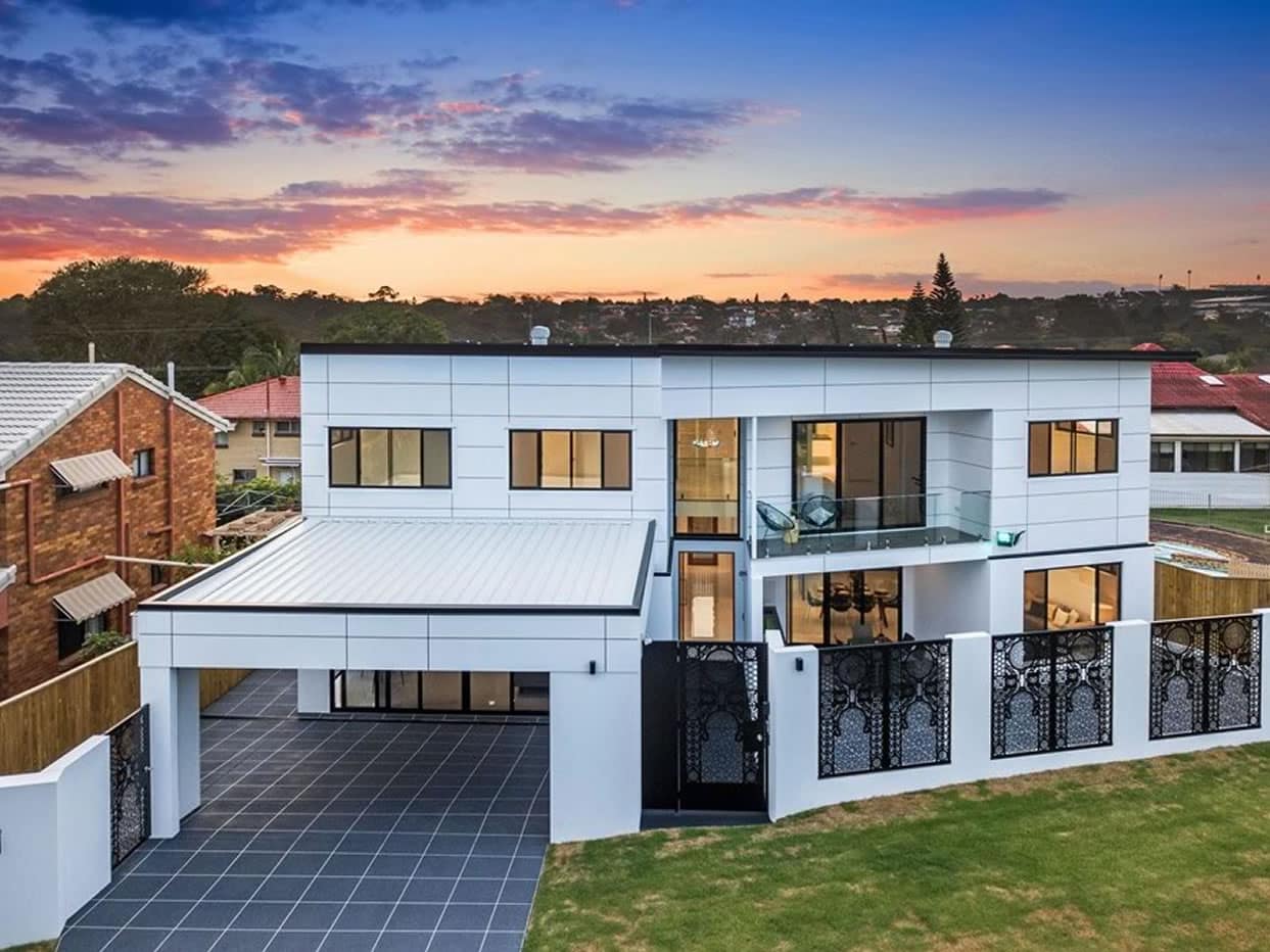 Top view of Custom luxury home built in Nevern