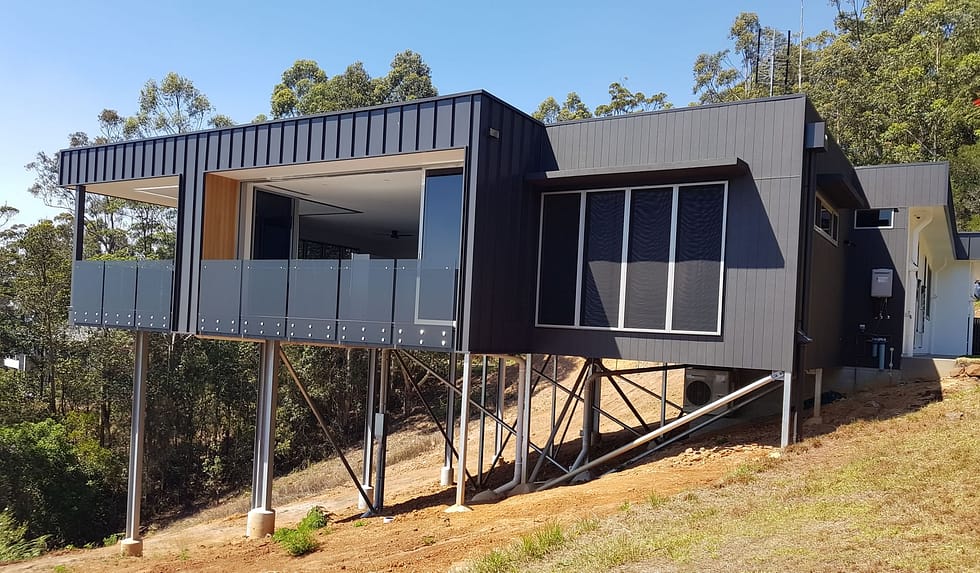 Sloping Blocks Construction Mount Tambourine